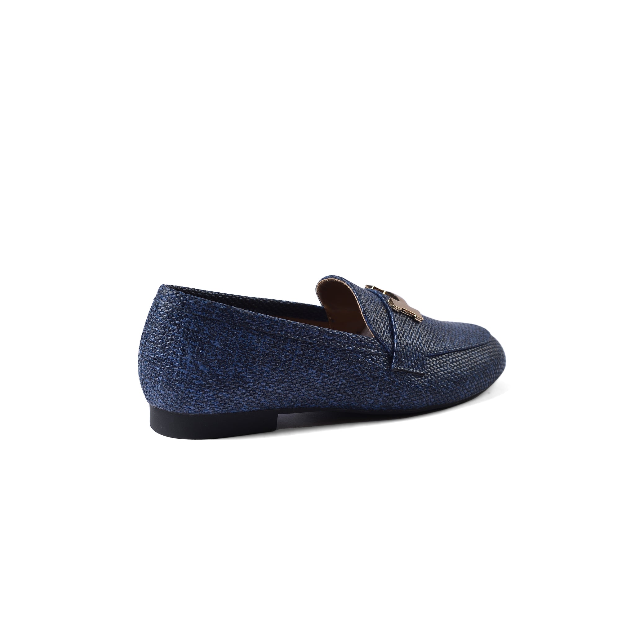 Hermes Paris Loafer Pure Leather Ethos Shoes Woman TN-175 Navy