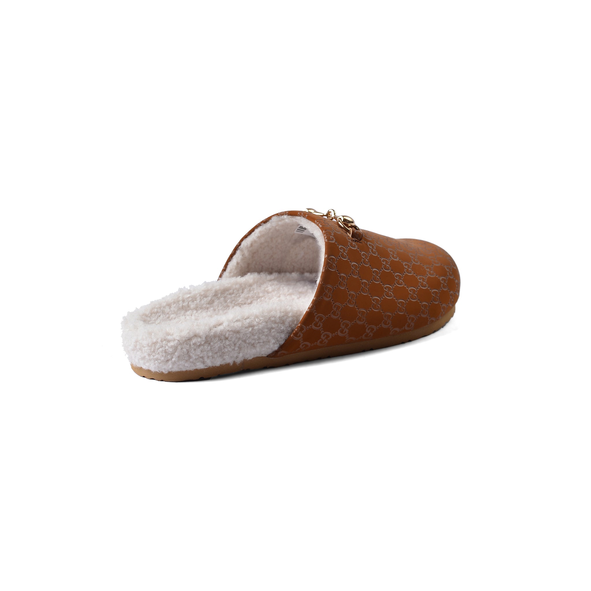 Gucci Flat Open Back Loafer Slipper Luxury Woman VK-111 Camel