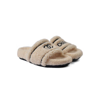 Chanel Flat Open Back Loafer Slipper Luxury Woman LQ20-16 Beige