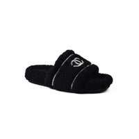 Chanel Flat Open Back Loafer Slipper Luxury Woman LQ20-16 Black