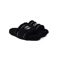 Chanel Flat Open Back Loafer Slipper Luxury Woman LQ20-16 Black
