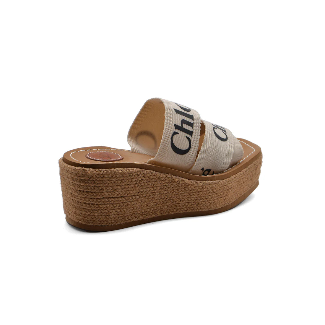Chloe Woody Espadrille Platform Wedge Mules Woman CH-5 Beige