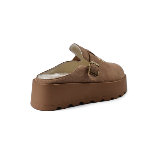 Miu Miu Open Back Loafer Suede Slipper Luxury Woman MA-923 Beige