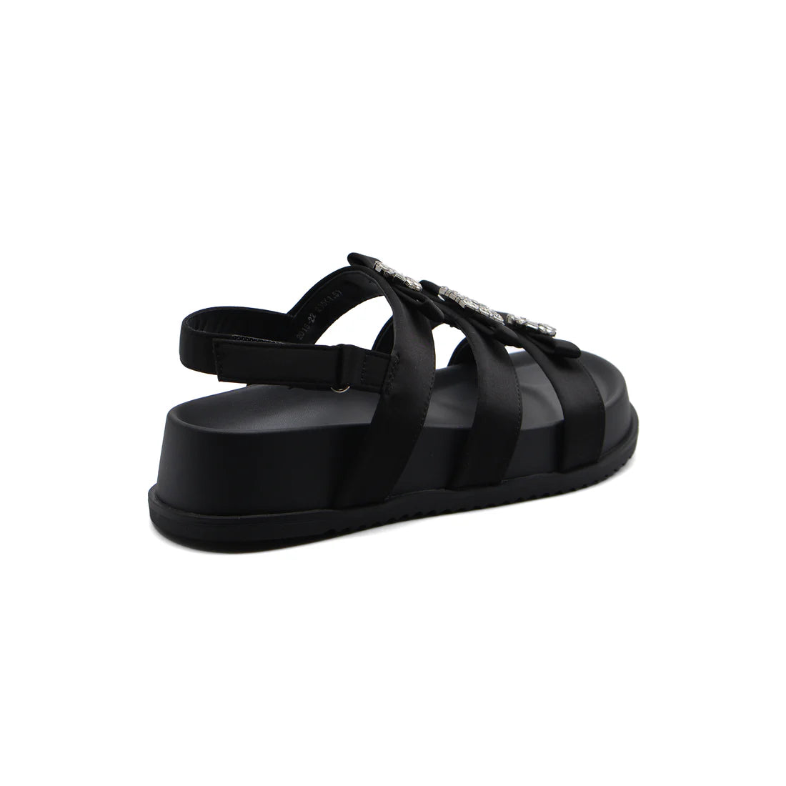 Sandals Chunky Hardware With A Buckle At The Back Woman 2015-22 Black