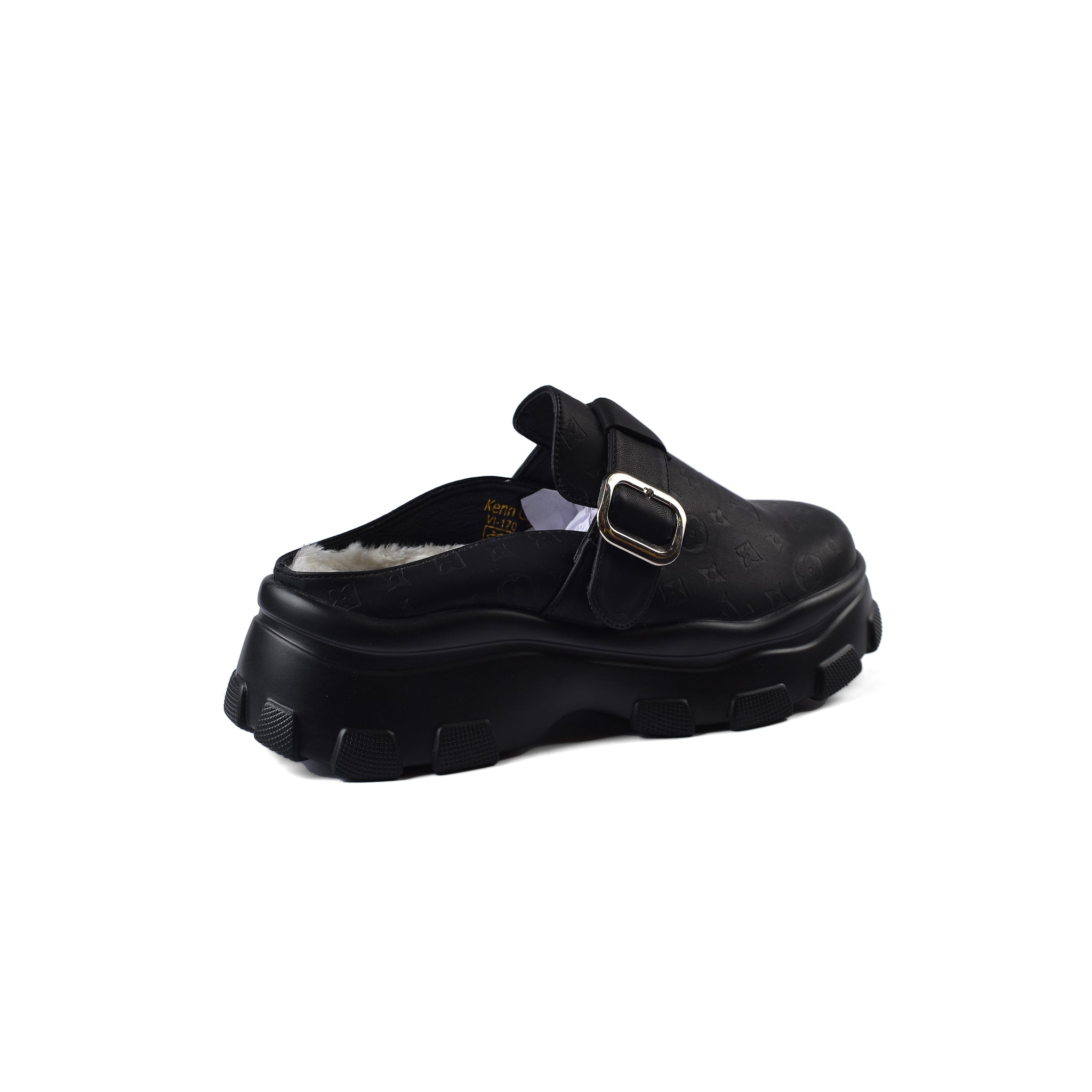Louis Vuitton Slipper Double Open Back Loafer Luxury Woman VI-170 Black