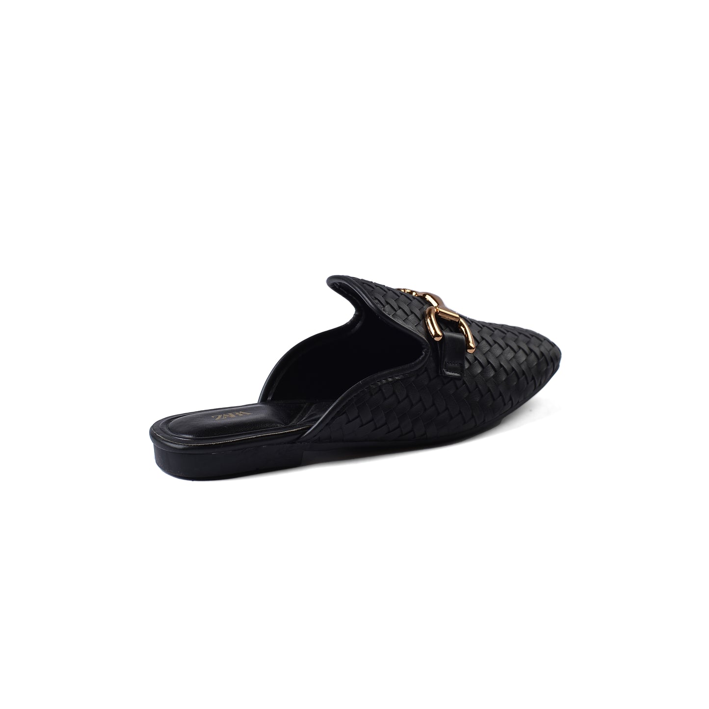 Zara Mare Open Back Loafer Suede Luxury Woman TN-161 Black