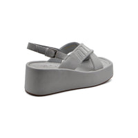 Miu Miu Style Platform Slide Sandals With buckle Woman 2015-20 Gray