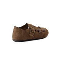 Classic Birkenstock new model for cartoon design fully closed flat shoe soft sole easy to wear Shoes Woman H2025-55 Khaki