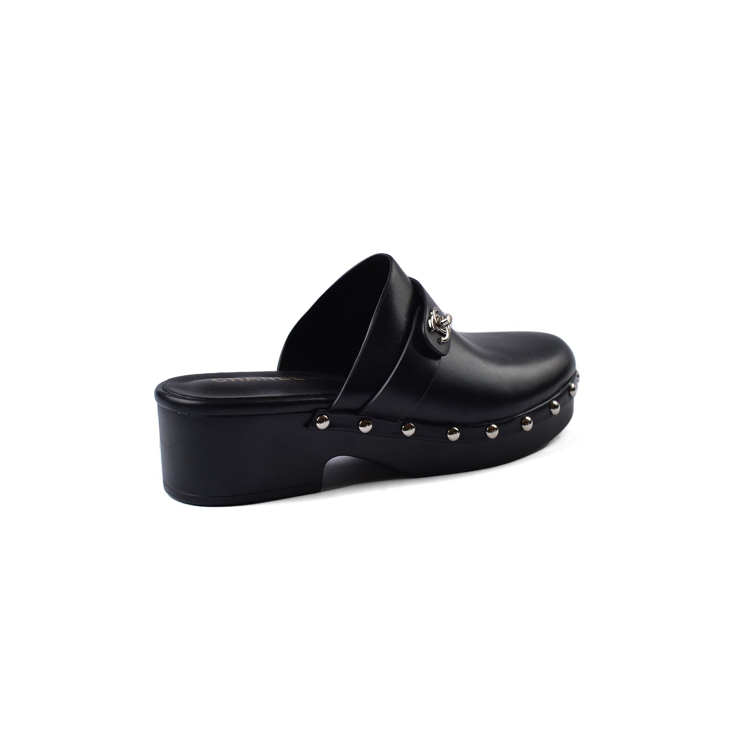 CHANEL Mare Open Back Loafer With heels Luxury Woman VI-180 Black
