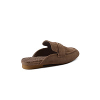 CHANEL Mare Open Back Loafer Suede Luxury Woman TN-163 Khaki