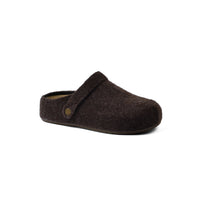 Slipper Flat Open Back Loafer Suede Luxury Woman Q2233 Brown