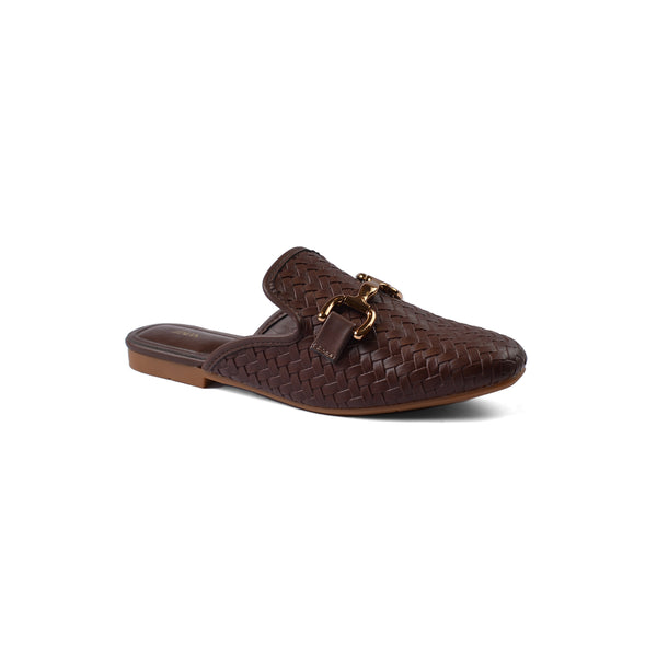 Zara Mare Open Back Loafer Suede Luxury Woman TN-161 Coffee