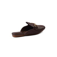 Zara Mare Open Back Loafer Suede Luxury Woman TN-161 Coffee