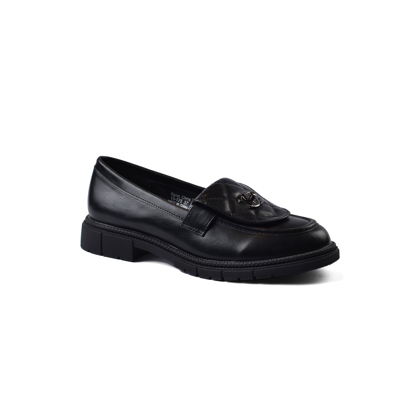 Chanel Interlocking CC Logo Loafers Shoes Woman VI-175 Black