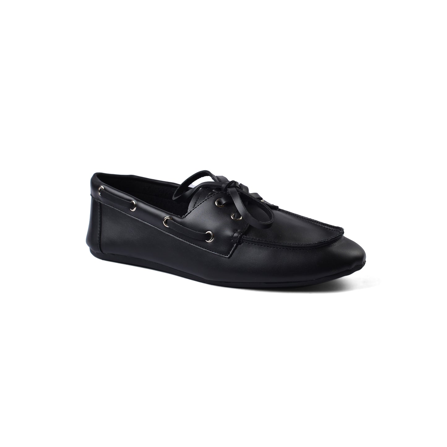 Miu Miu Classic Slip-On Moccasin Loafer Memory Foam Shoes Woman VI-173 Black