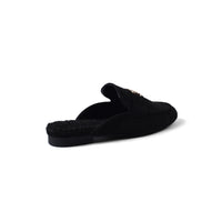 CHANEL Mare Open Back Loafer Suede Luxury Woman TN-163 Black