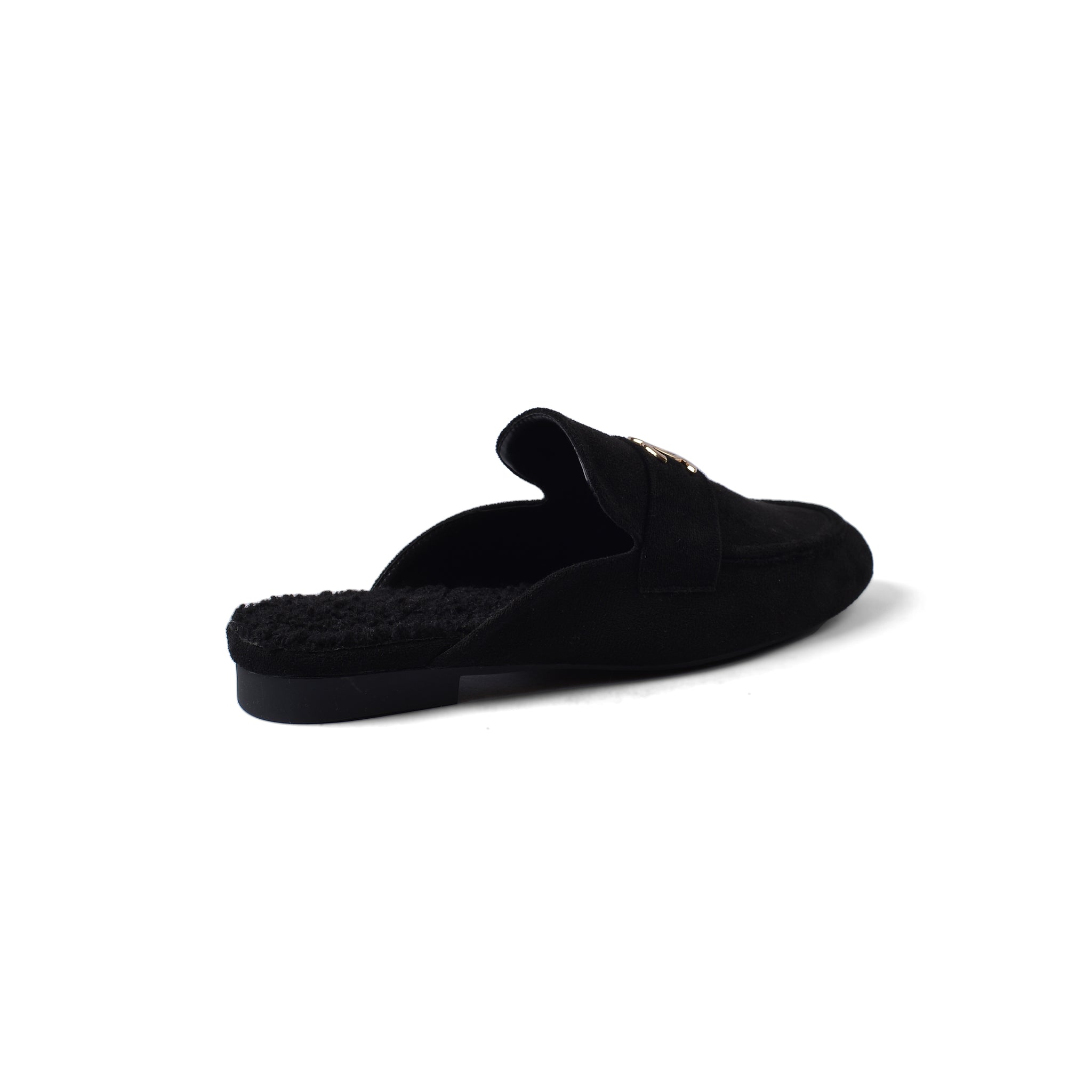 CHANEL Mare Open Back Loafer Suede Luxury Woman TN-163 Black