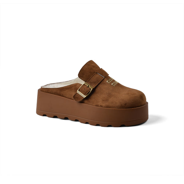 Miu Miu Open Back Loafer Suede Slipper Luxury Woman MA-923 Havan