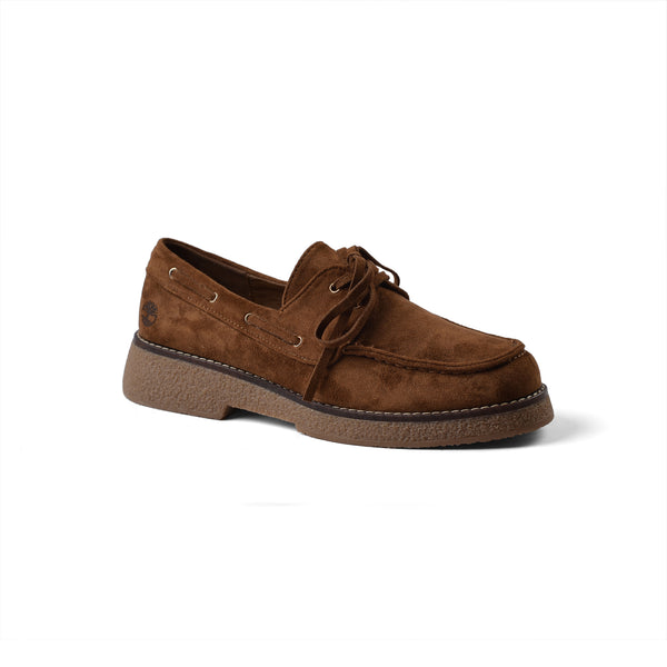 Timberland Faux Suede Classic Loafer With Front Tab Shoes Woman JK-02 Camel