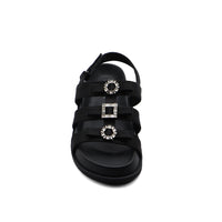 Sandals Chunky Hardware With A Buckle At The Back Woman 2015-22 Black