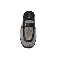 Hermes Flat Open Back Loafer Fur Slipper Luxury Woman VI-176 Black