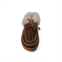 Slipper Double Flat Open Back Loafer Fur Luxury Woman VI-171 Brown&Black