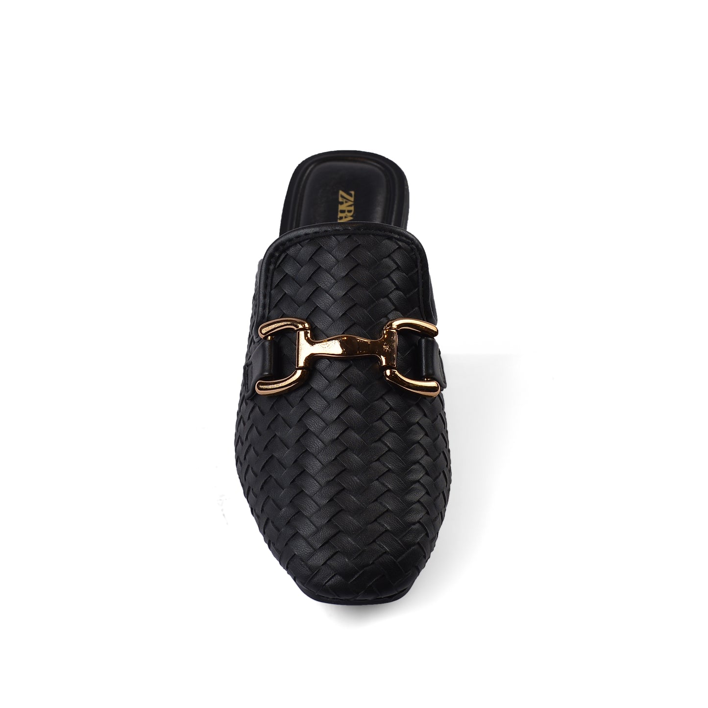 Zara Mare Open Back Loafer Suede Luxury Woman TN-161 Black