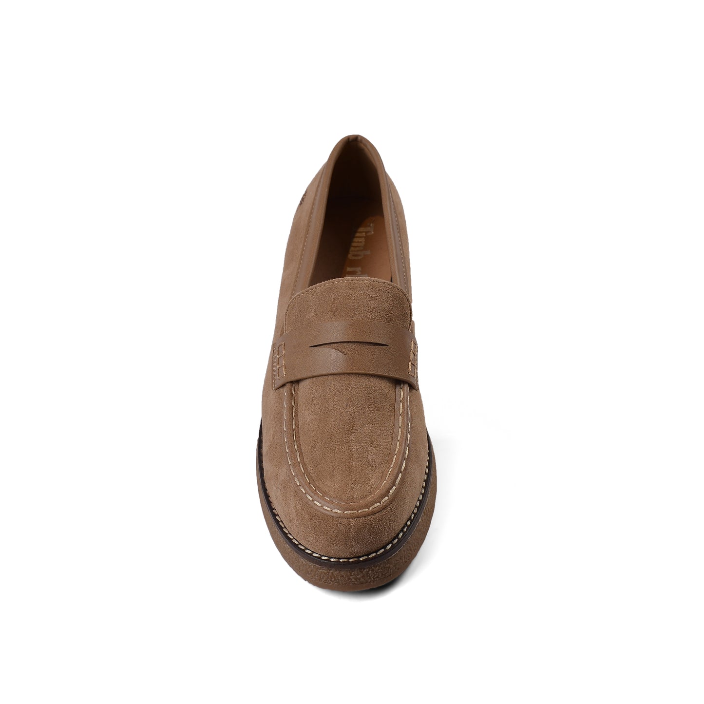 Timberland Faux Suede Classic Loafer With Front Tab Shoes Woman JK-03 Khaki