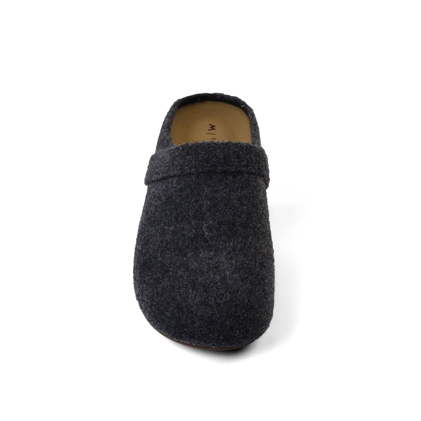 Slipper Flat Open Back Loafer Suede Luxury Woman Q2233 Dark Gray
