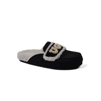 UGG Flat Open Back Loafer Slipper Luxury Woman VK-113 Black
