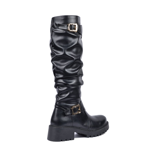 High Quality Design Tan Classic Boots with Buckle Detail 101261509 Black