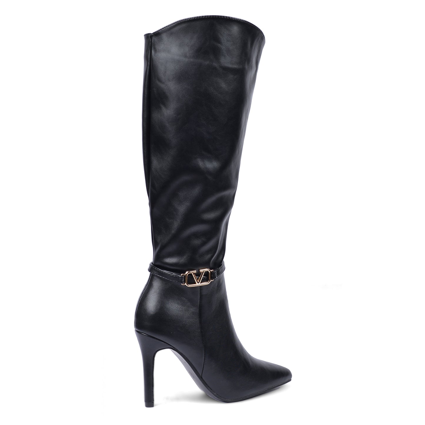 Valentino High Quality Design Tan Classic Boots with Detail TN-142 Black