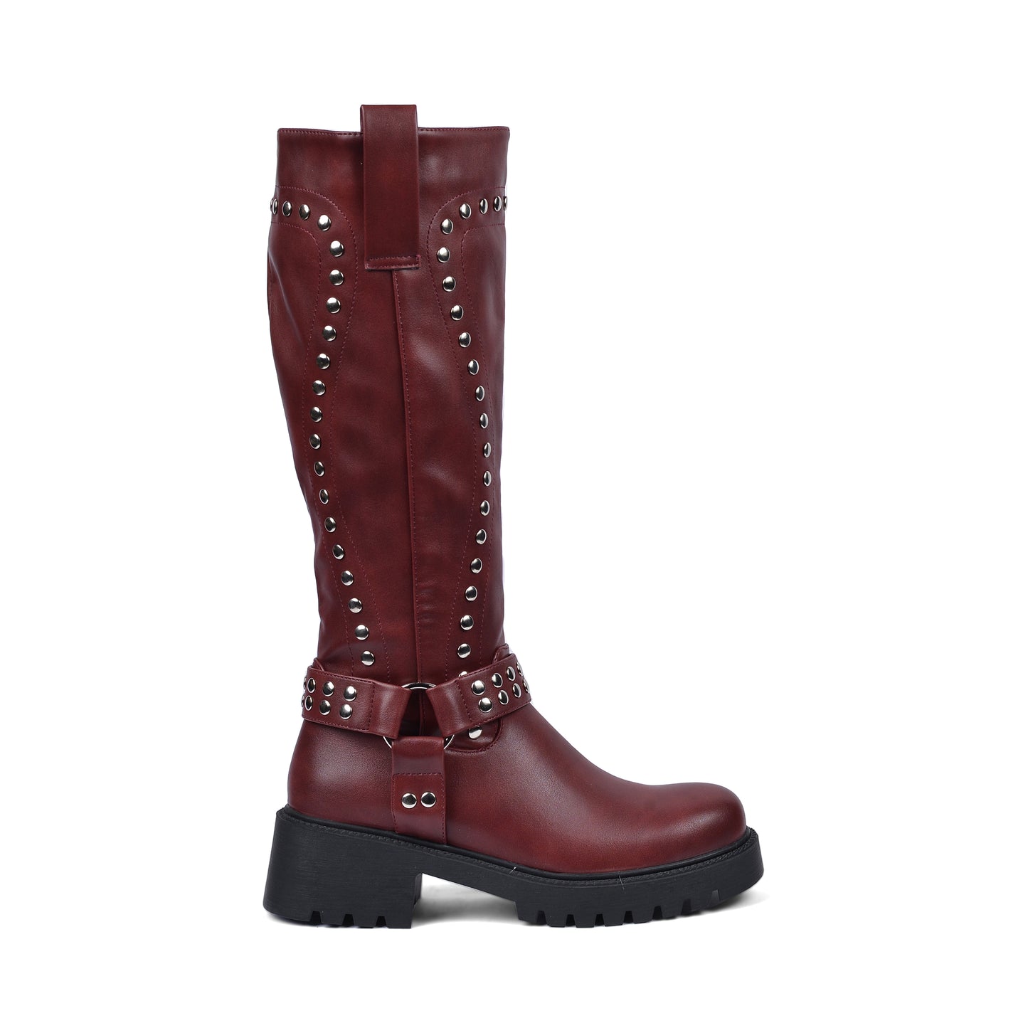 High Quality Design Tan Classic Boots with Detail 12500H025 Maroon