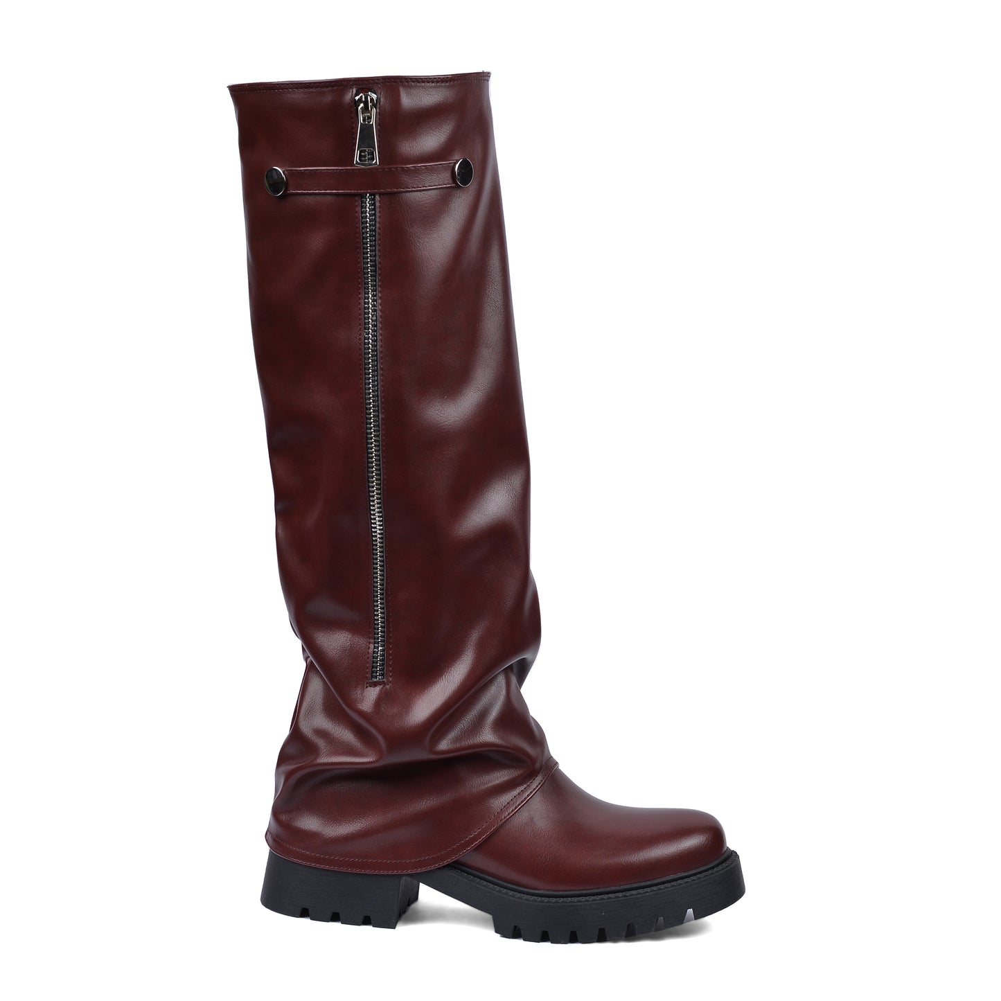 High Quality Design Tan Classic Boots with Detail 101261508 Burgundy