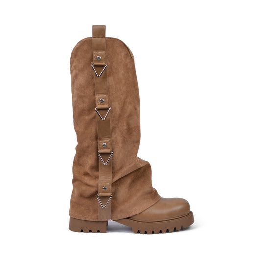 High Quality Design Tan Classic Boots with Detail 12500H028 Coffee