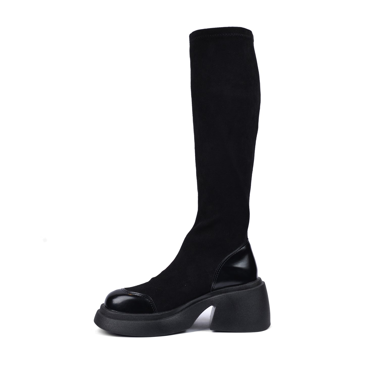 Buy Twenty Eight Shoes High Quality Boots Platform Suede Stitched Skinny 8120 Black