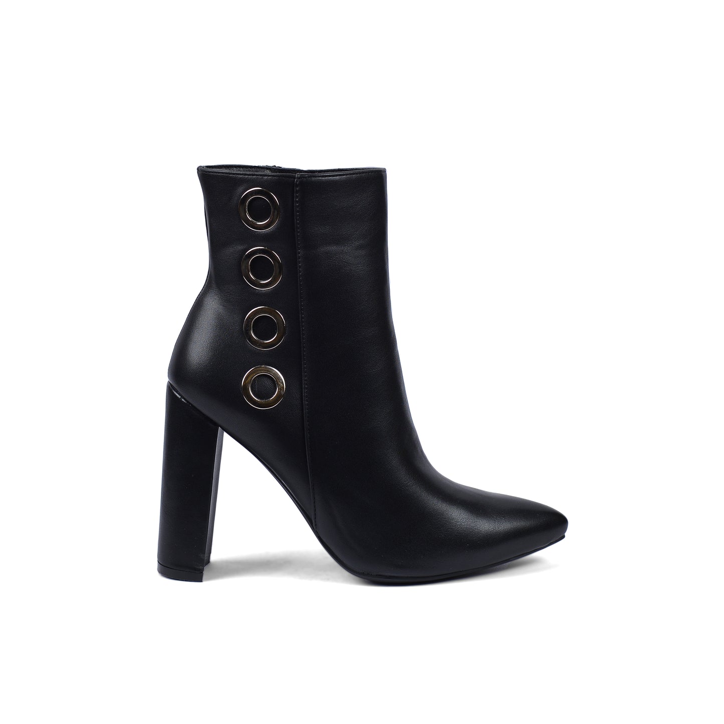 Orion Ringed Heeled Half Boots High Quality Woman 131026709 Black