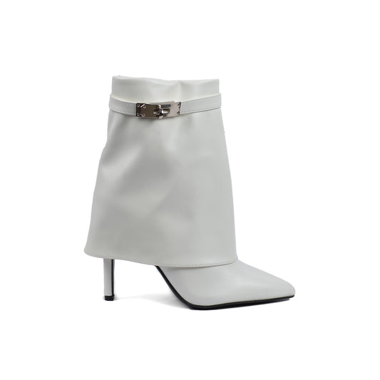 Hermes Half Boots High Quality With Heels Woman TN-144 White