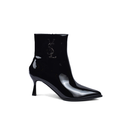 Saint Laurent Half Boots High Quality Equipped with and zipper Woman MA-922 Black