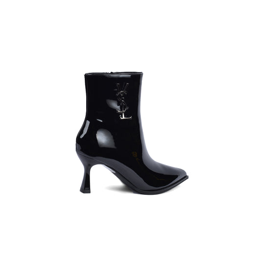 Saint Laurent Half Boots High Quality Equipped with and zipper Woman MA-922 Black