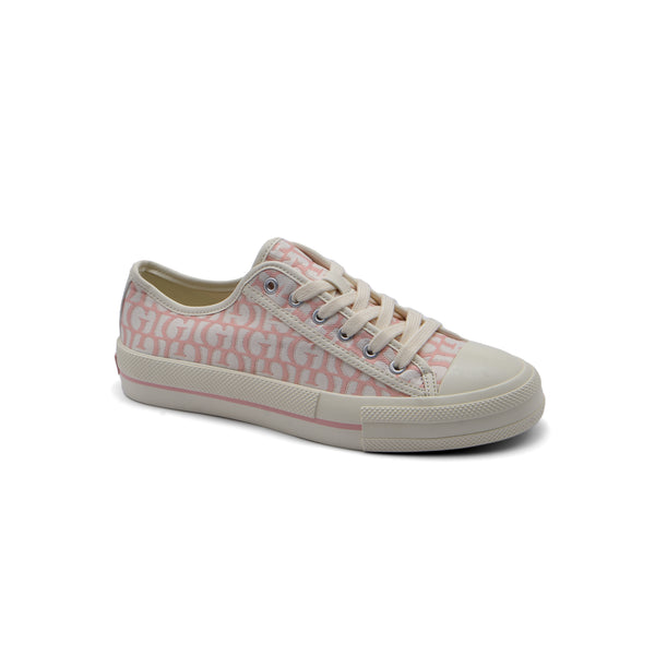 حذاء رياضي نسائي 507 وردي من Guess Carey Logo Original - Script