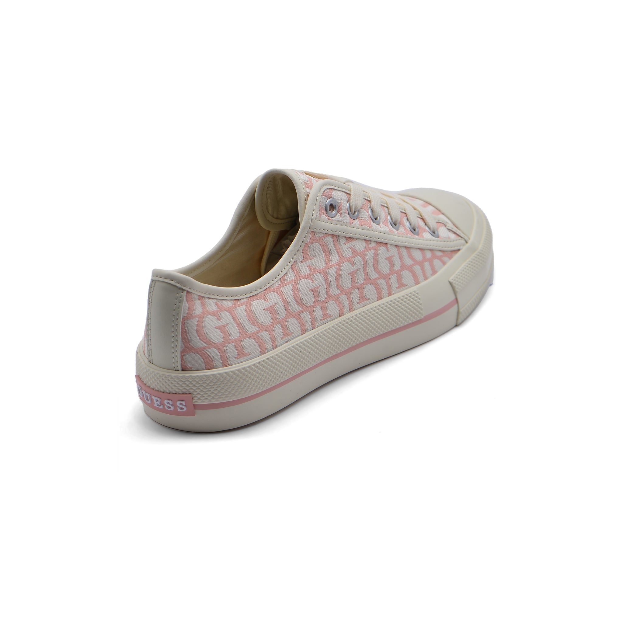 حذاء رياضي نسائي 507 وردي من Guess Carey Logo Original - Script