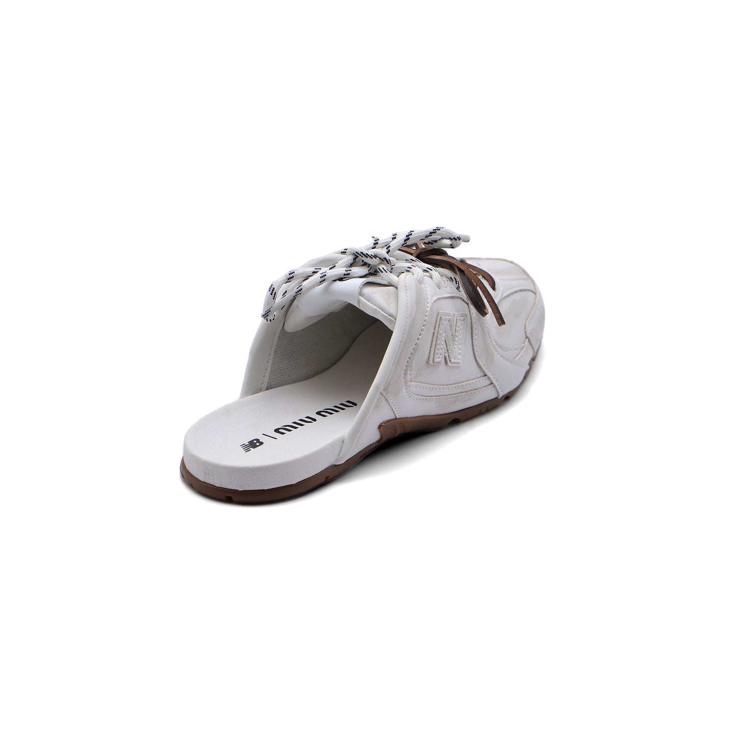 New Balance 530 SL Mule Miu Miu Slippers Woman 523059B White