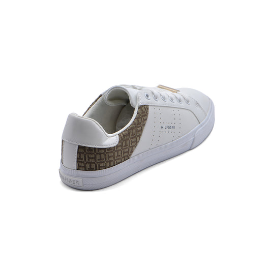 Tommy Hilfiger Original Women's LORIO Sneakers 107 White&Brown