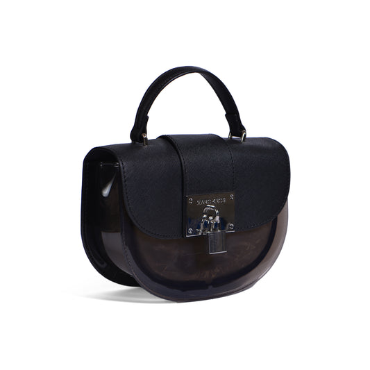 Bags Retro Style Jelly Bags PVC Jiaozi Bao Leisure Versatile Crossbody B-199672-3 Black