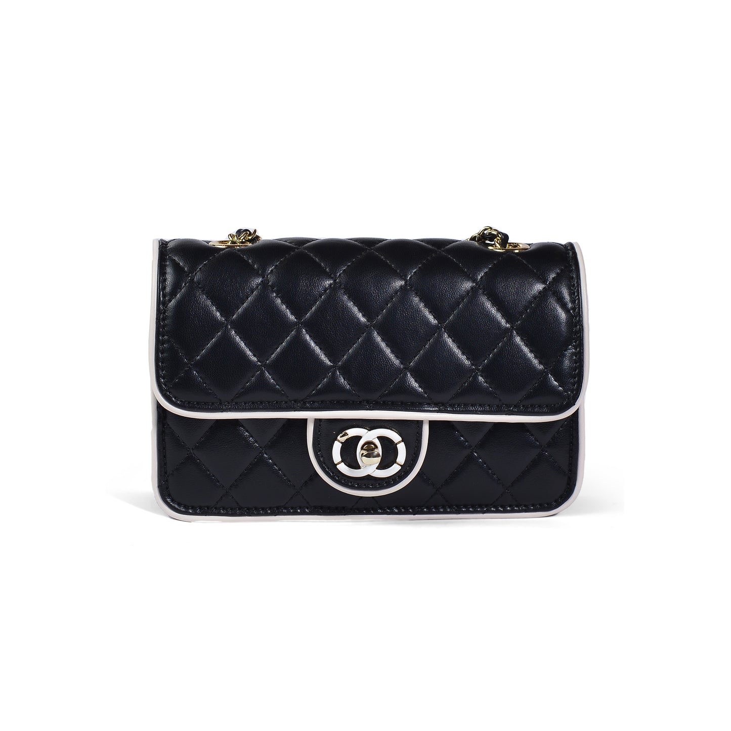 Luxury Women's Leather Crossbody Bag High Quality Design 5333 Black