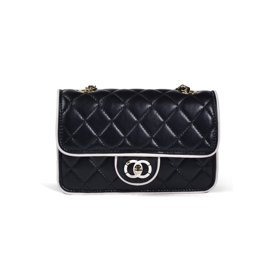 Luxury Women's Leather Crossbody Bag High Quality Design 5333 Black