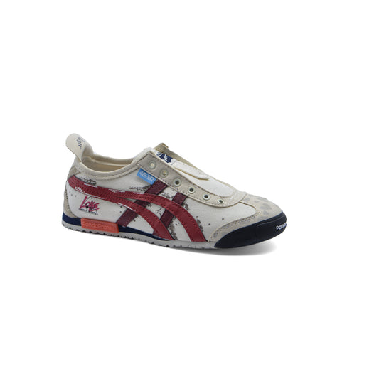 Onitsuka Tiger MEXICO 66 Casual Canvas Woman F580823 Beige&Maroon