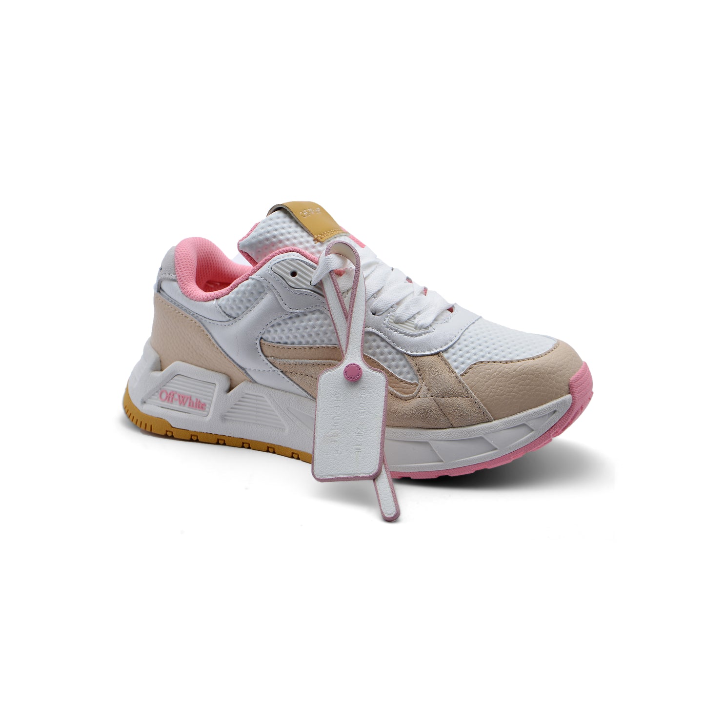 Off-White Kick Off Low-Top Sneakers Woman 224468-13 White&Pink