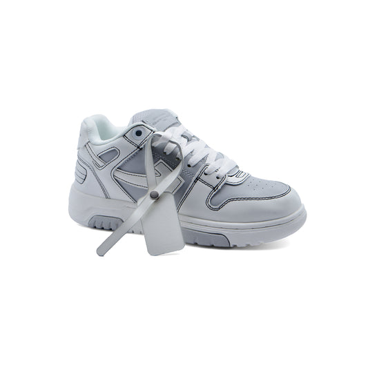 Off-White Logic Out Of Office Lace-Up Sneakers 189S24-W Gray